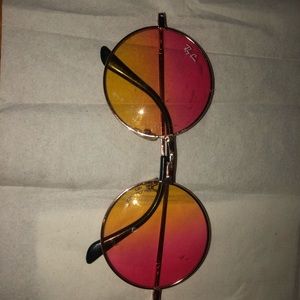 Rayban RB3447 used pink round lens, gold frames